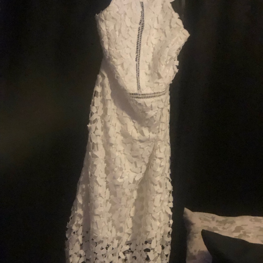 Elegant White Lace Dress